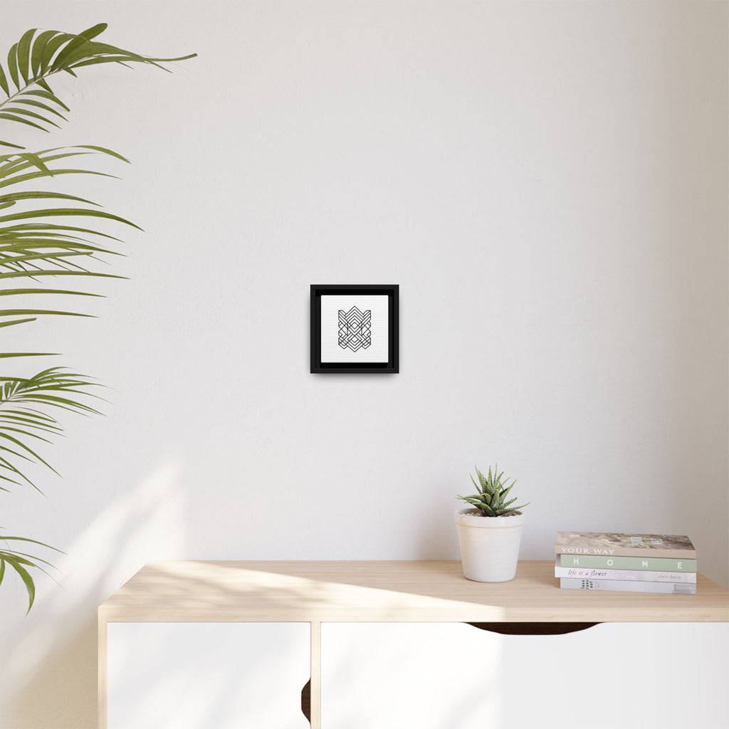 Framed Geometric Art Canvas