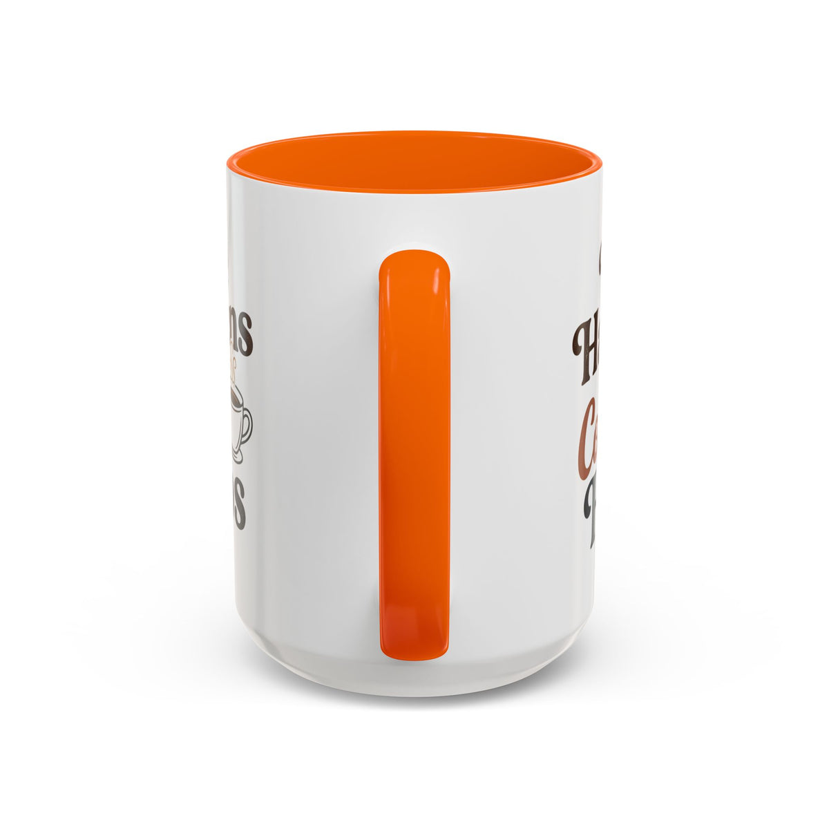 Coffee Mug — "Life Happens, Coffee Helps" Accent Ceramic Mug (11/15oz)
