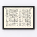 Vintage Map of Denver, CO Business Section 1929