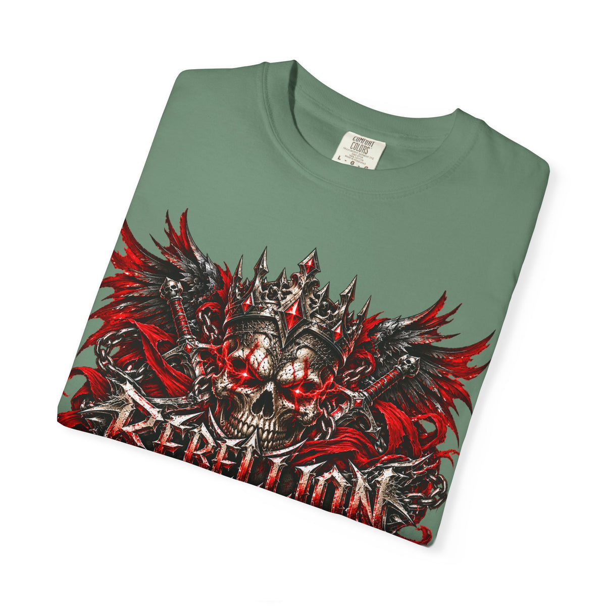 Rebellion Skull Graphic T-Shirt