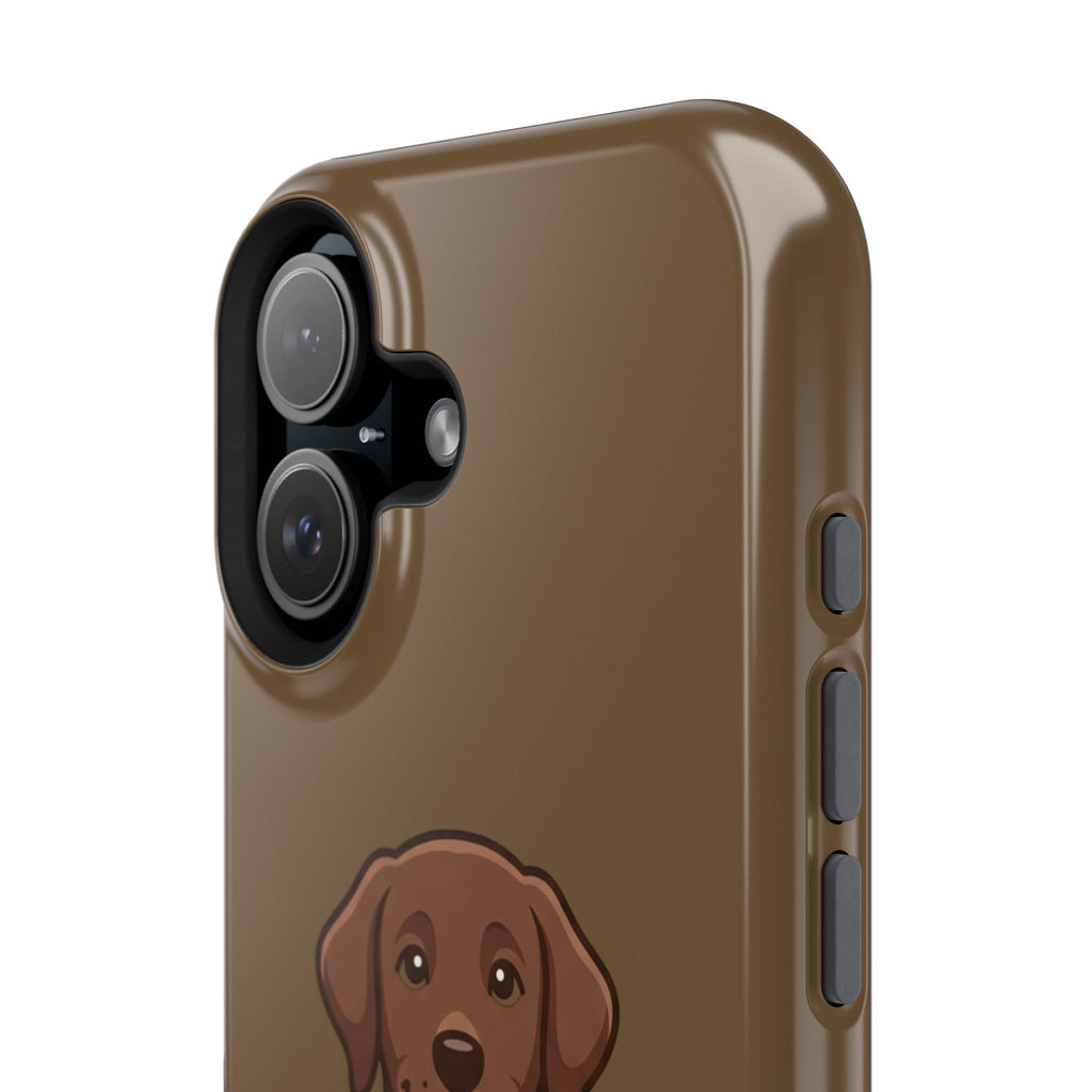 Chocolate Labrador Phone Case — Cute Dog Impact‑Resistant iPhone Cover