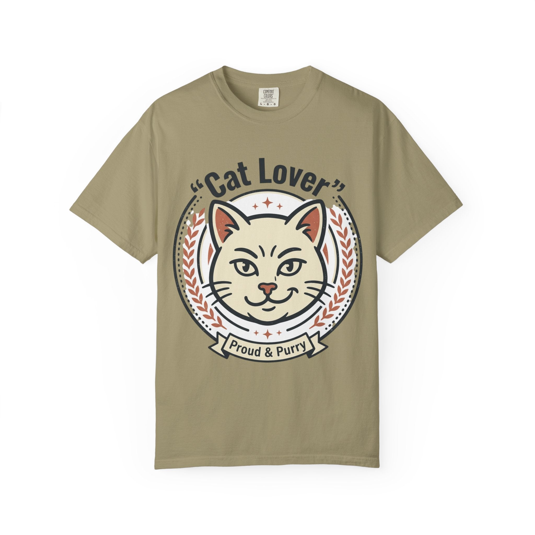 Cat Lover T-Shirt — "Proud & Purry" Retro Cat Graphic Tee