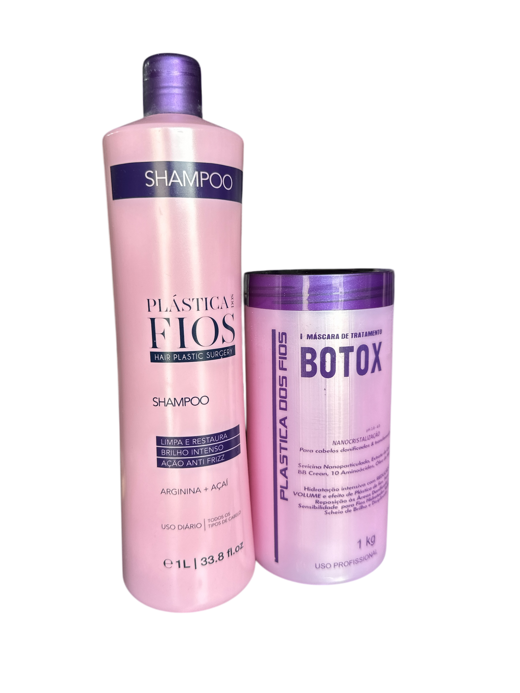 Cadiveu Plastica Dos Fios Hydrating Kit Shampoo & Hair Btox Mask 34oz 1000ml