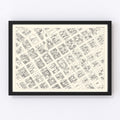Vintage Map of Seattle, WA Business Section 1929