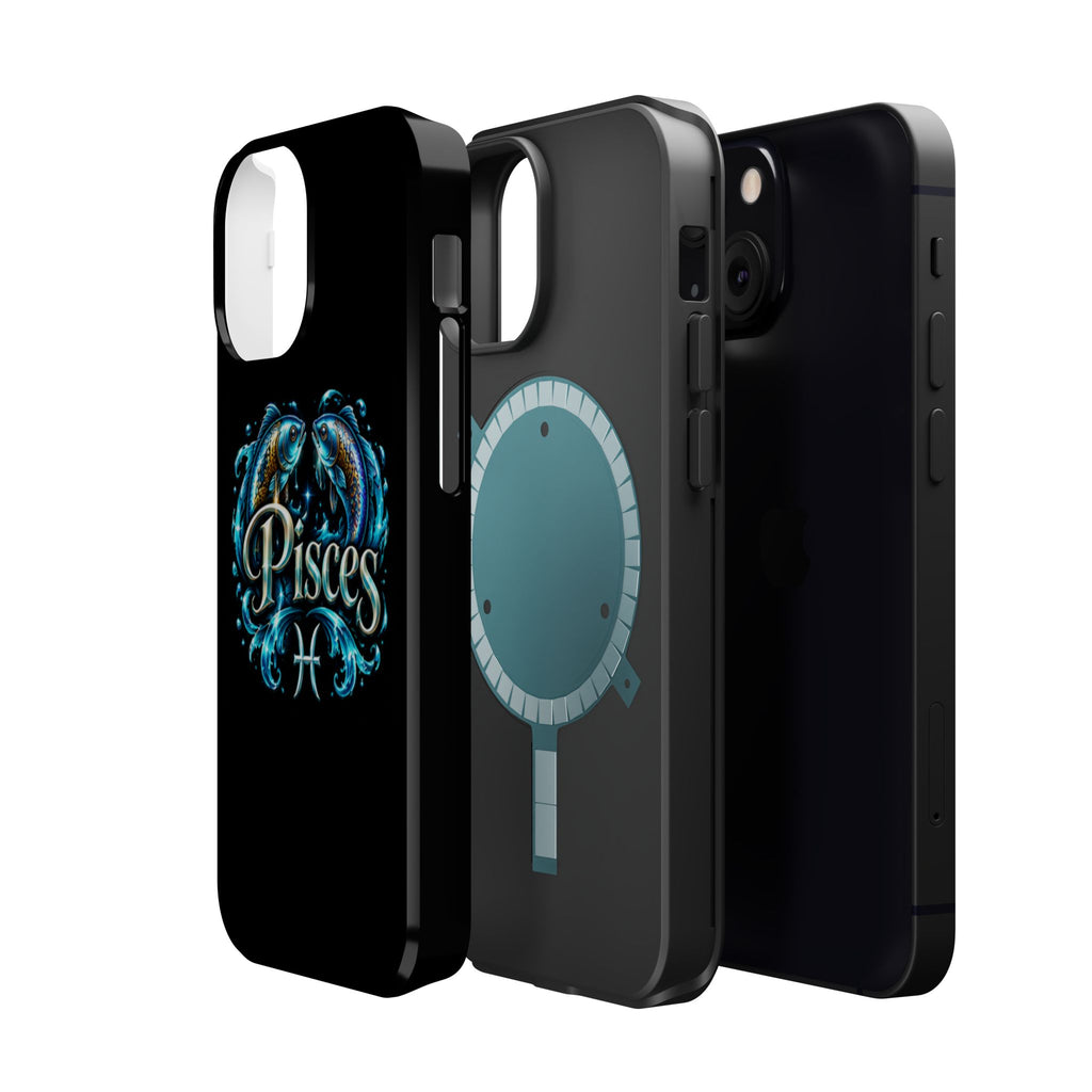 Pisces Magnetic Impact-Resistant Phone Case — Zodiac Fish Astrology Design