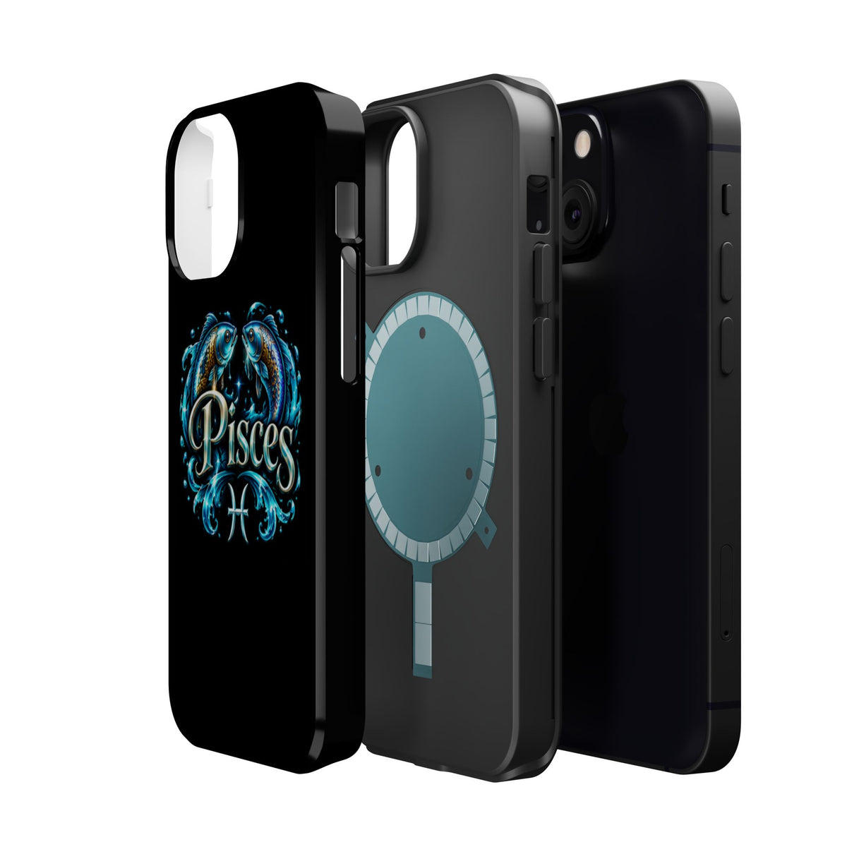 Pisces Magnetic Impact-Resistant Phone Case — Zodiac Fish Astrology Design