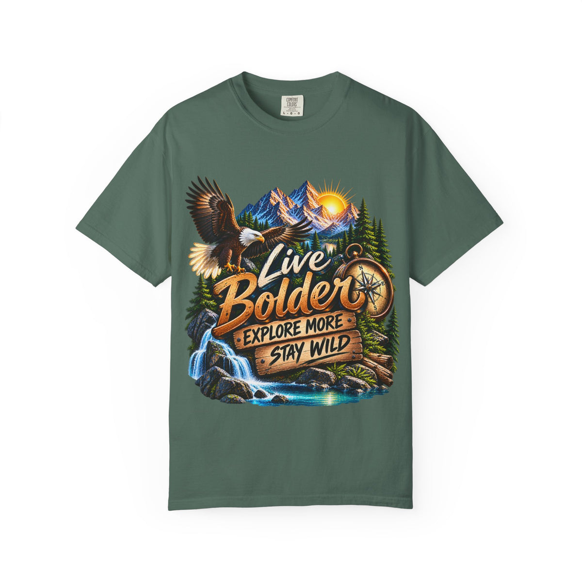 Adventure T-Shirt — "Live Bolder: Explore More, Stay Wild" Graphic Tee