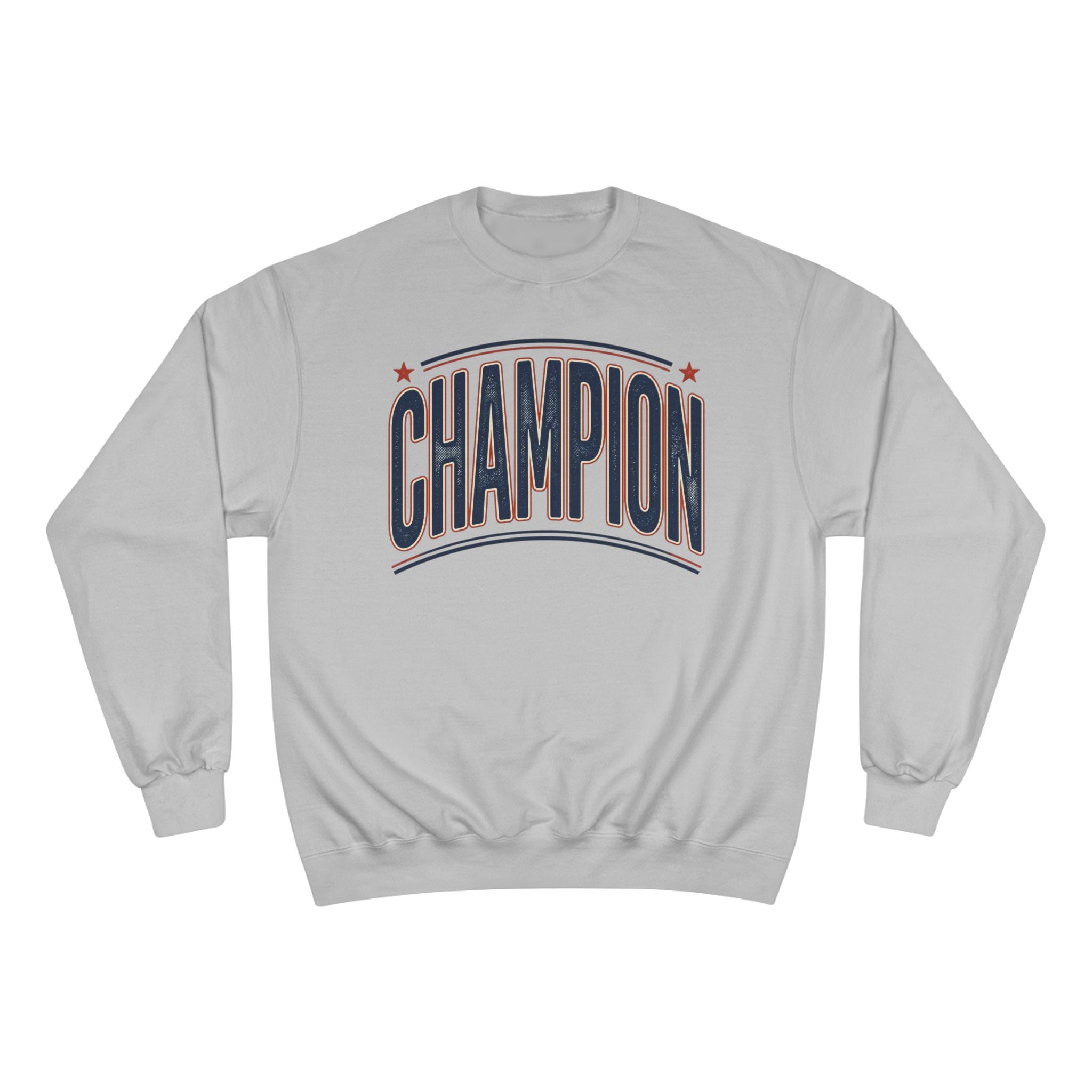 Champion Graphic Sweatshirt — Retro Arch Lettering Pullover