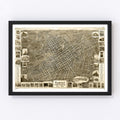 Vintage Map of Plainfield, New Jersey 1899