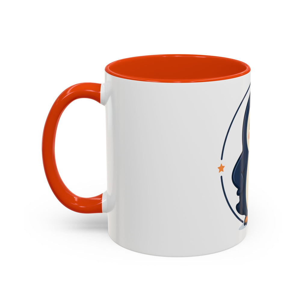 Cute Waving Penguin Mug | 11oz or 15oz Colorful Ceramic