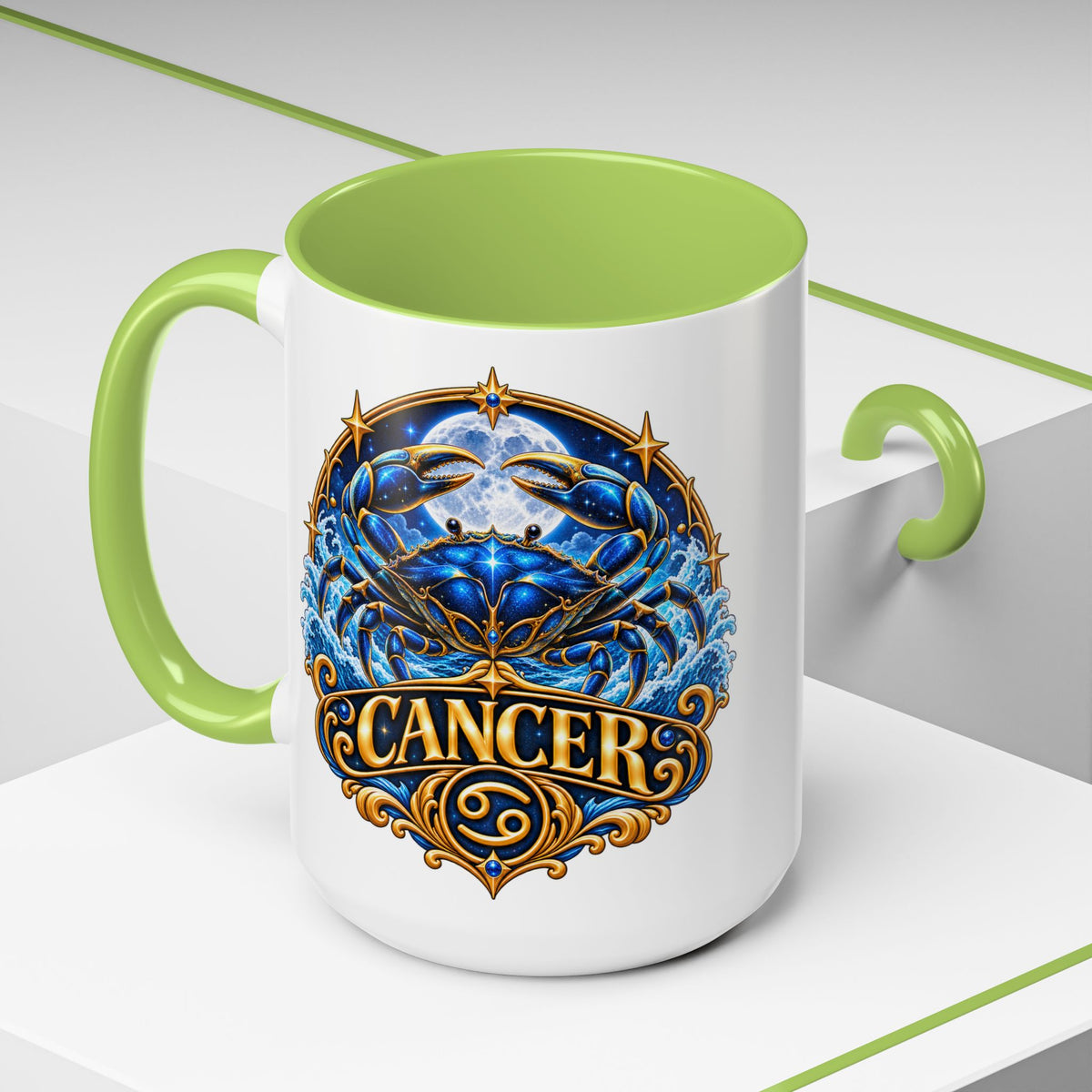 Cancer Zodiac Coffee Mug — Astrology Crab Horoscope Gift (11/15 oz)