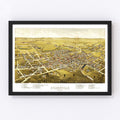Vintage Map of Somerville, New Jersey 1882