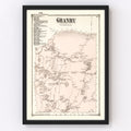 Vintage Map of Granby, Massachusetts 1873