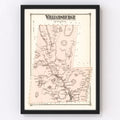 Vintage Map of Williamsburg, Massachusetts 1873