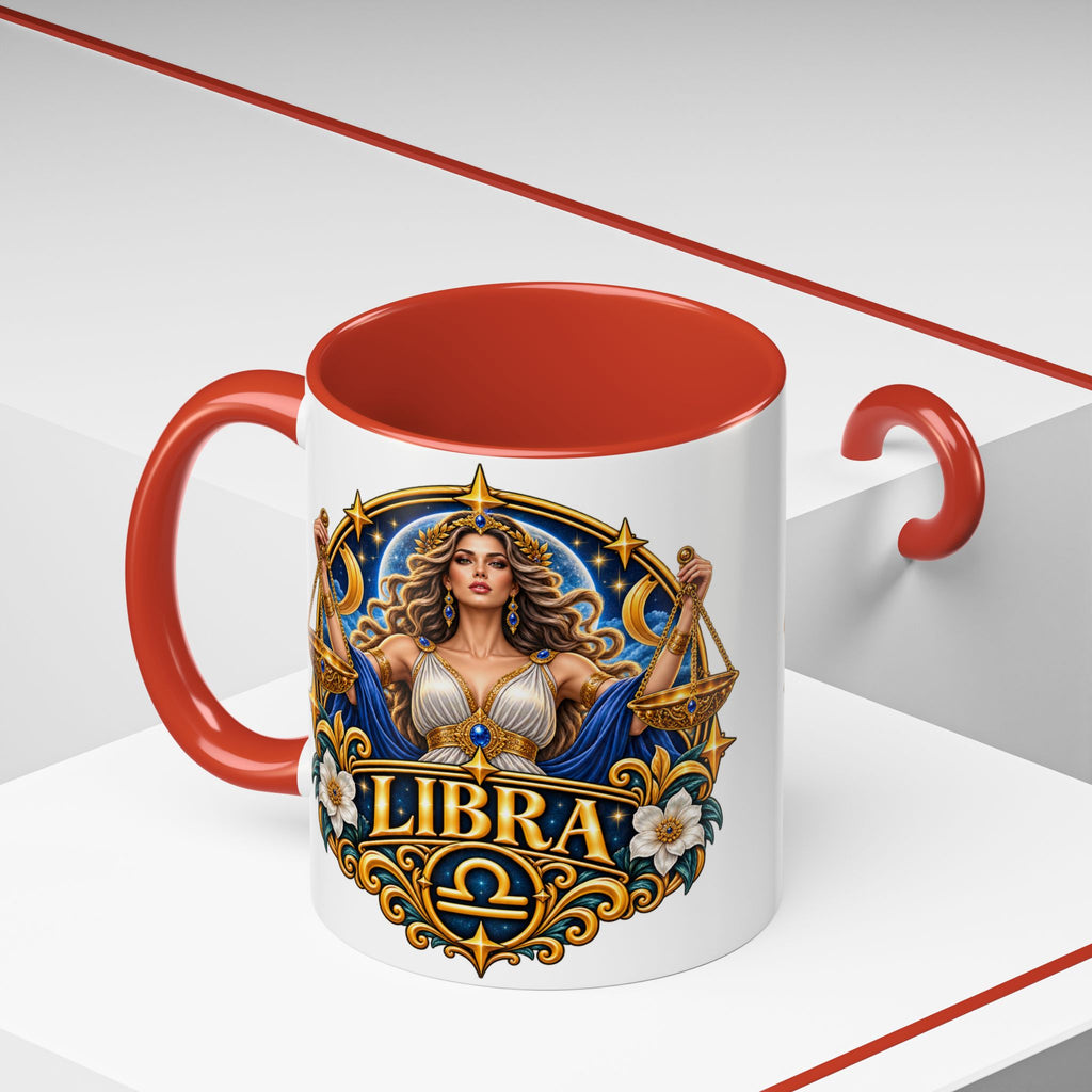 Libra Zodiac Coffee Mug – Elegant Horoscope Astrology Gift (11/15oz)