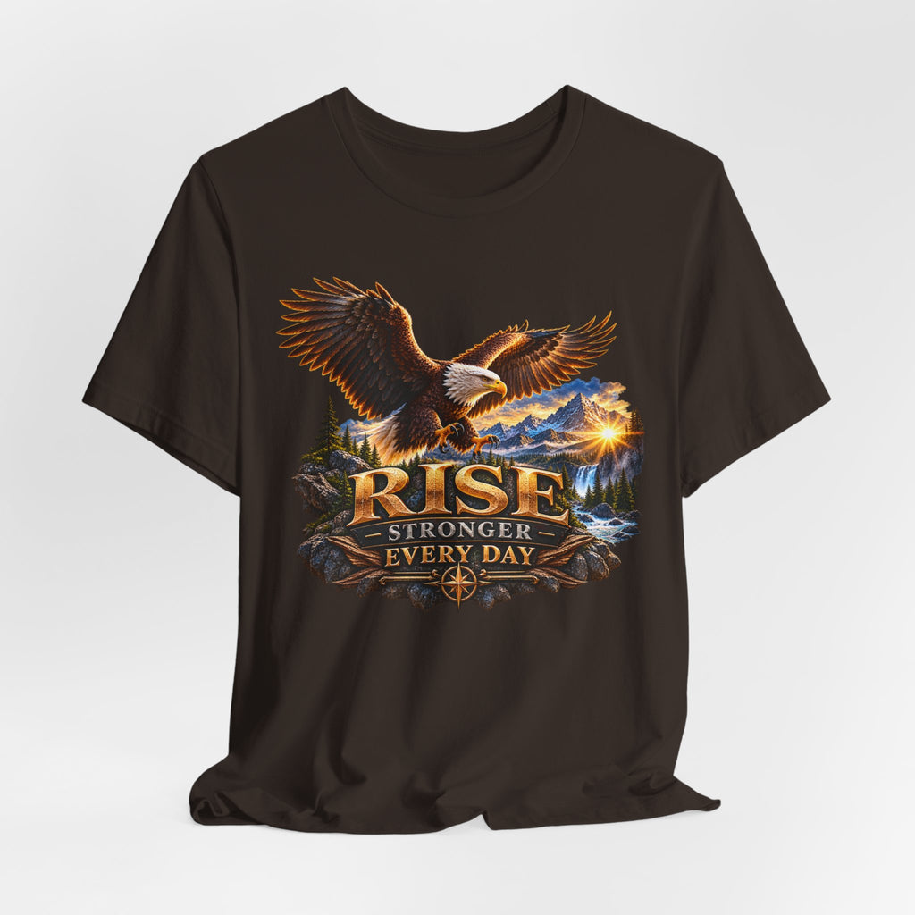 Rise Stronger Every Day Eagle T-Shirt — Inspirational Outdoors Graphic Tee