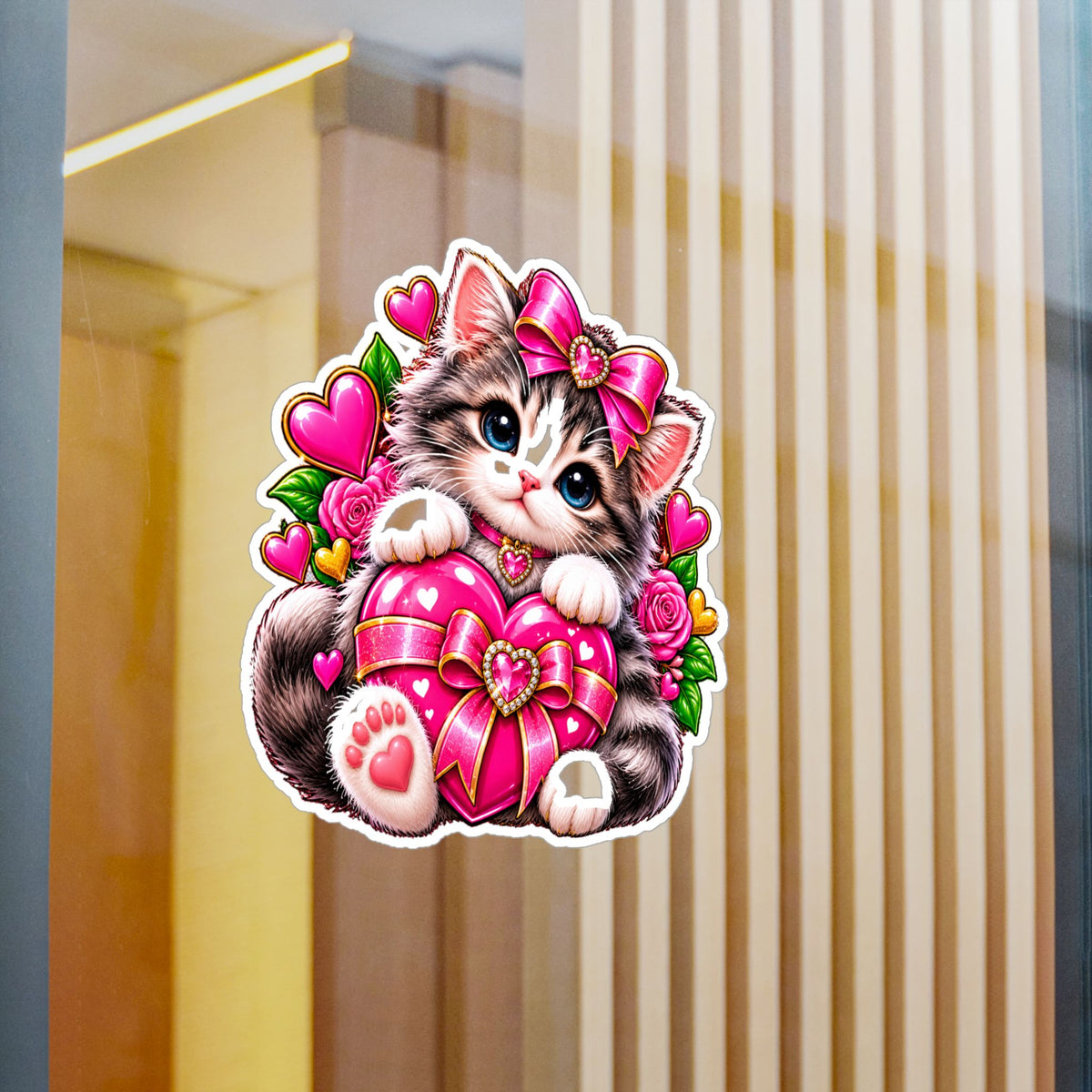 Cute Kitten Vinyl Decal