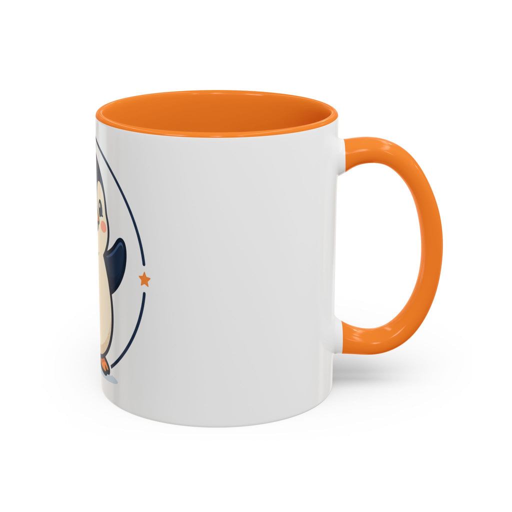 Cute Waving Penguin Mug | 11oz or 15oz Colorful Ceramic