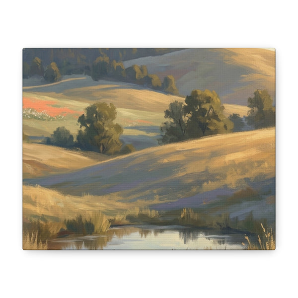 Coastal Cliff Canvas Wall Art — Lone Pine Seascape Matte Stretched Print