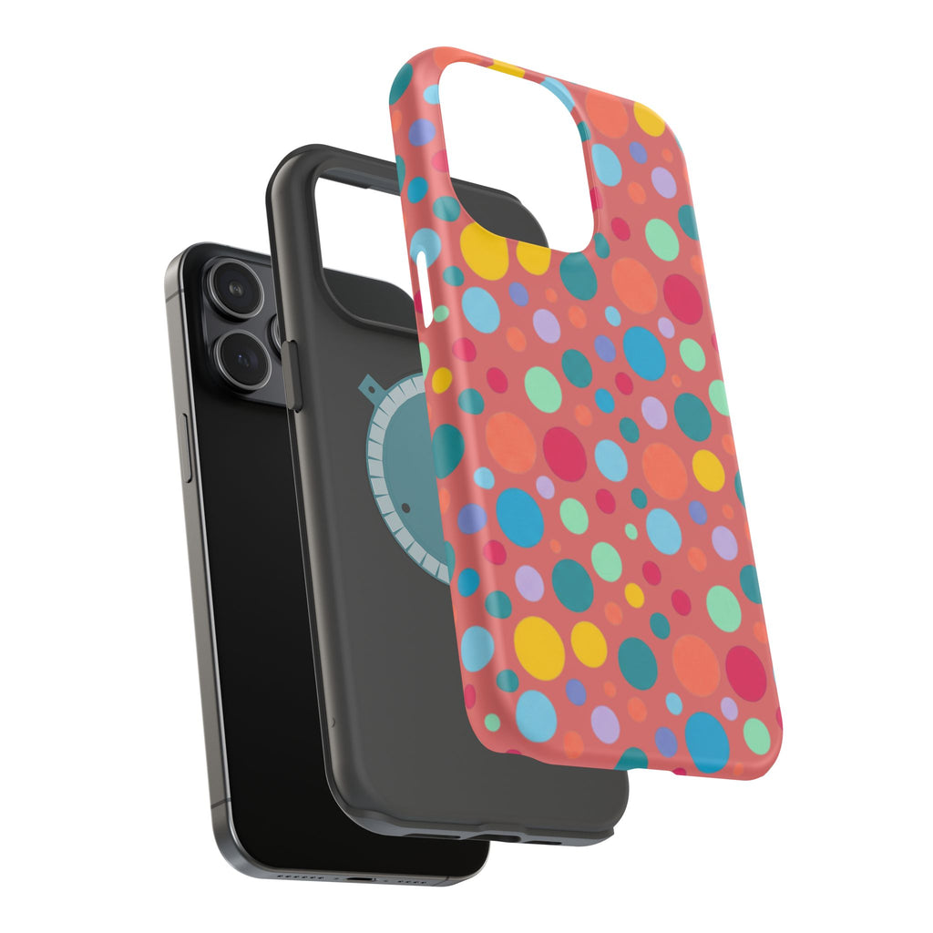 Colorful Polka Dot Magnetic Phone Case — Impact-Resistant, Vibrant Retro Dots