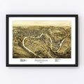 Vintage Map of Brookville, Pennsylvania 1895