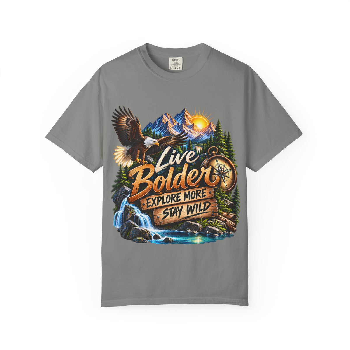 Adventure T-Shirt — "Live Bolder: Explore More, Stay Wild" Graphic Tee