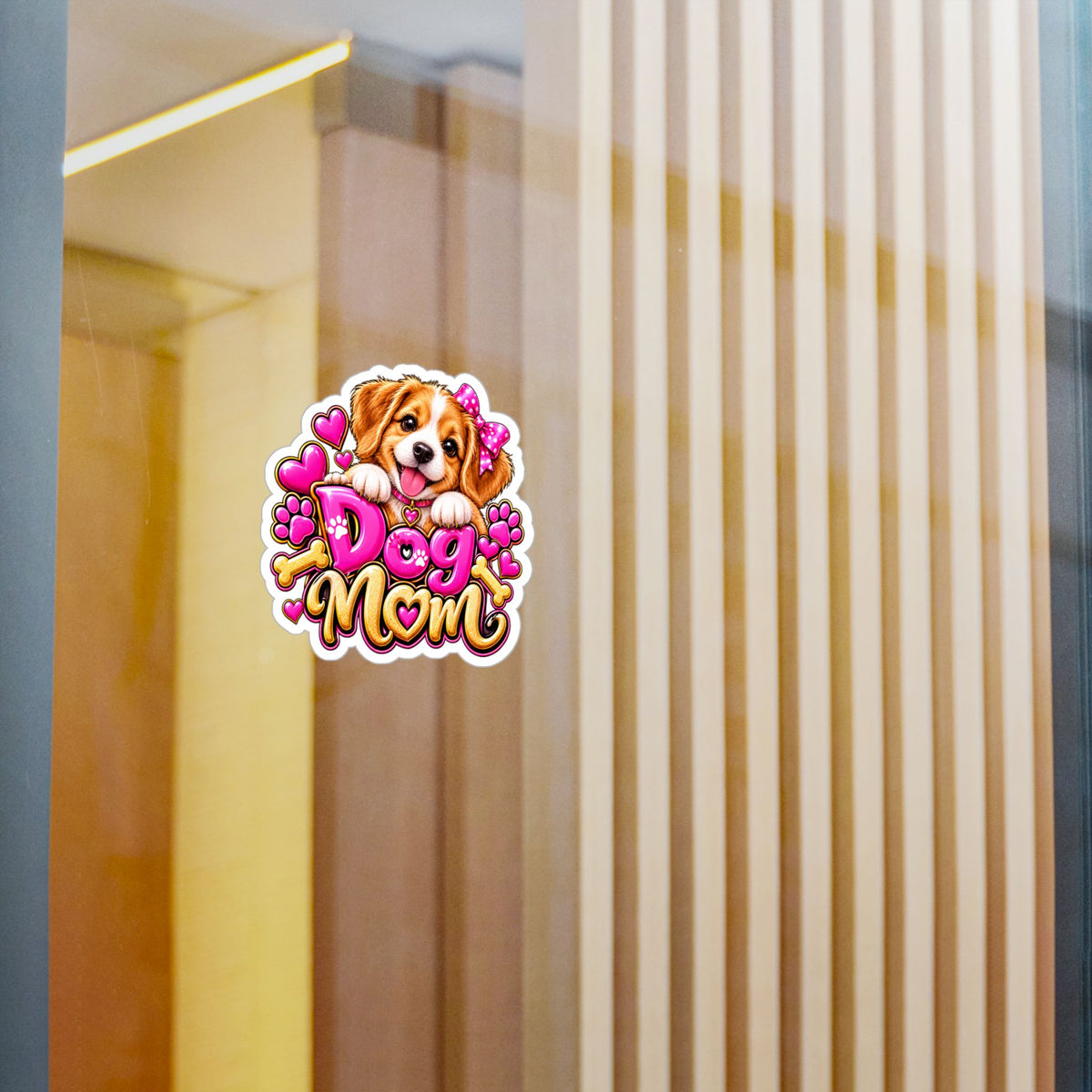 Cute Dog Mom Vinyl Decal