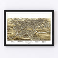 Vintage Map of Butler, Pennsylvania 1896