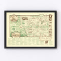 Vintage Map of New York, England 1939