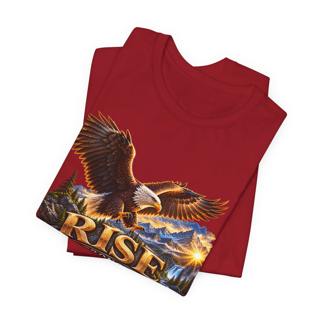 Rise Stronger Every Day Eagle T-Shirt — Inspirational Outdoors Graphic Tee