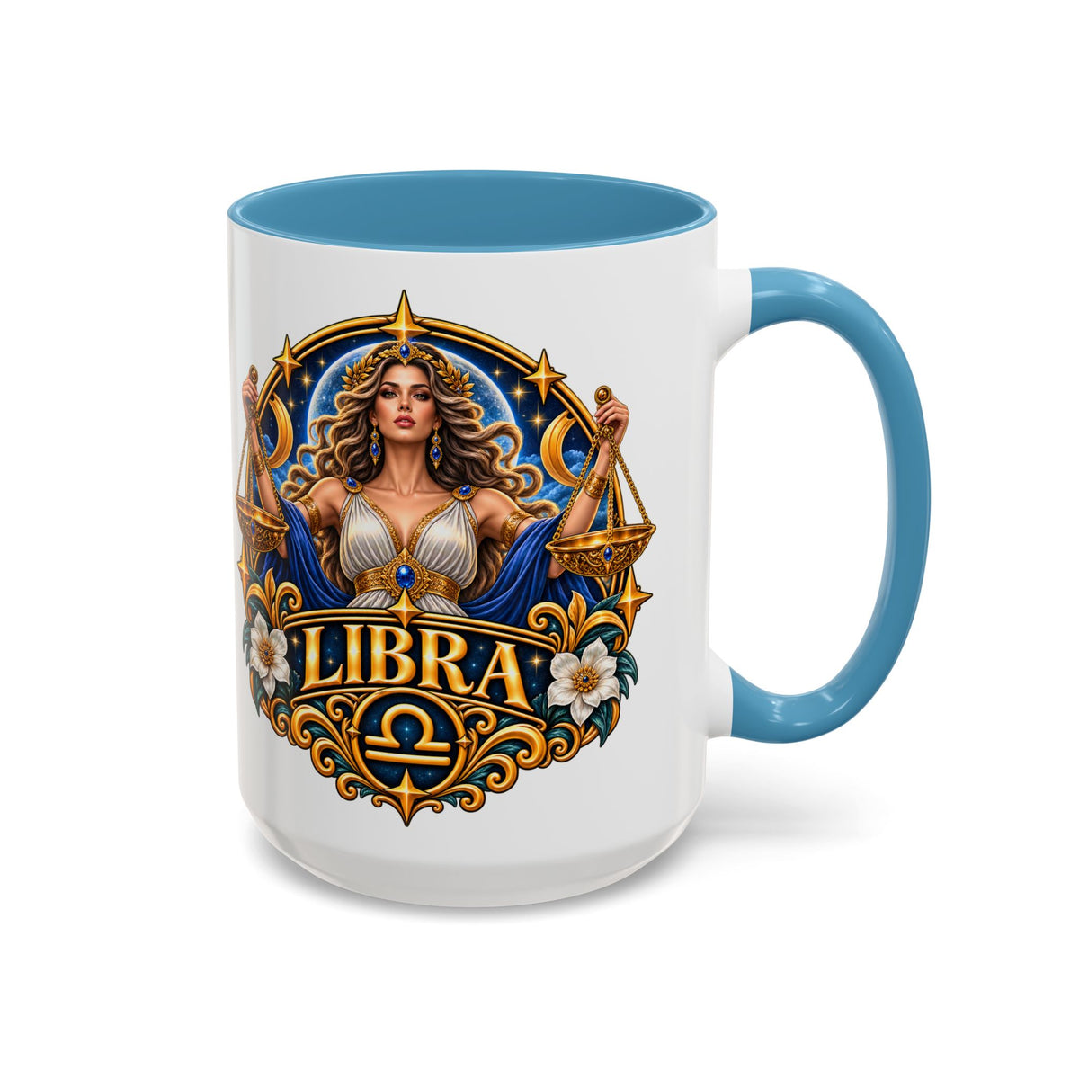 Libra Zodiac Coffee Mug – Elegant Horoscope Astrology Gift (11/15oz)