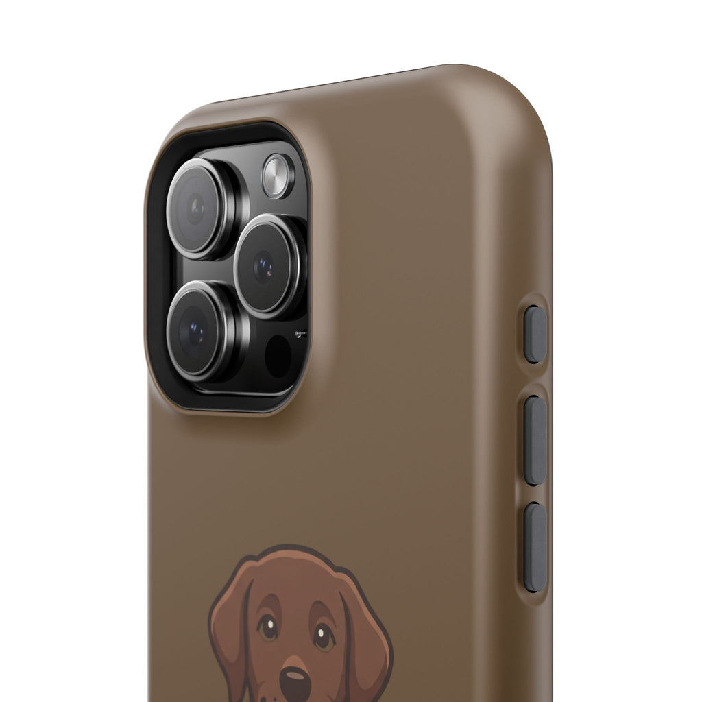 Chocolate Labrador Phone Case — Cute Dog Impact‑Resistant iPhone Cover