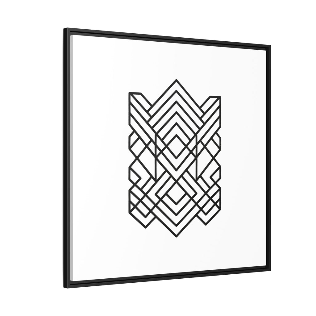 Framed Geometric Art Canvas