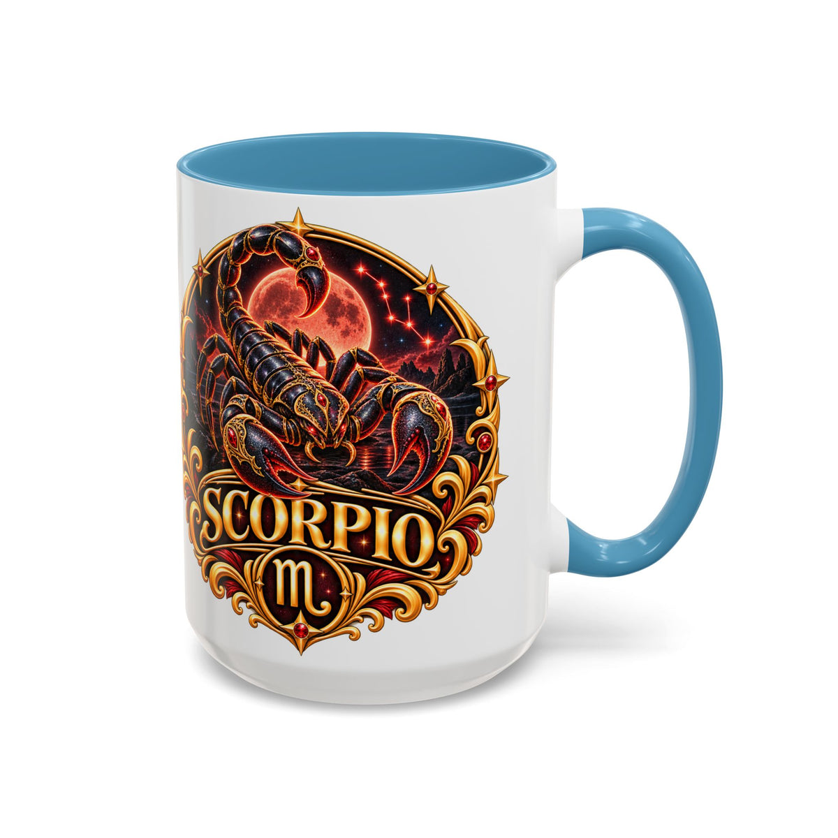Scorpio Zodiac Coffee Mug — Bold Scorpion Astrology Design (11/15oz)