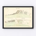 Vintage Map of Hull, England 1885