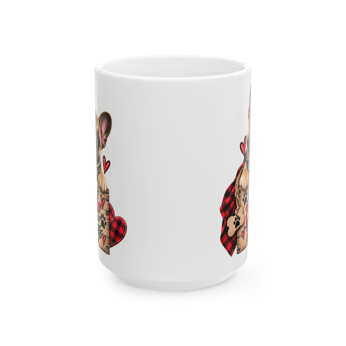 Valentine Puppy Heart Ceramic Mug (11oz & 15oz)