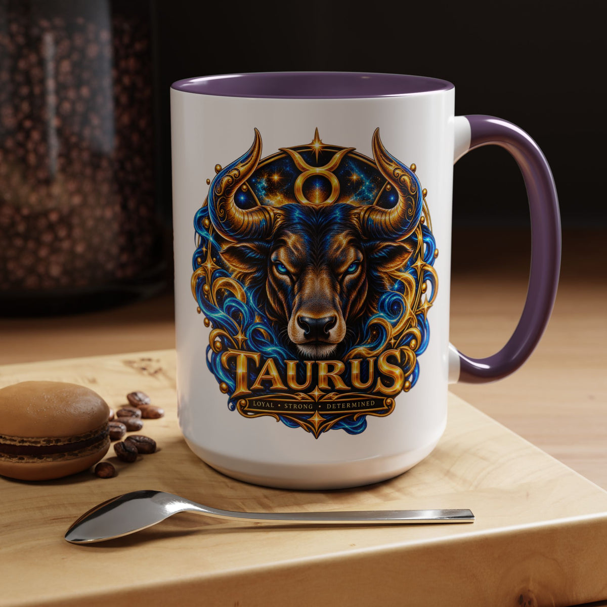 Taurus Coffee Mug — Zodiac Bull Accent Mug (11/15oz)
