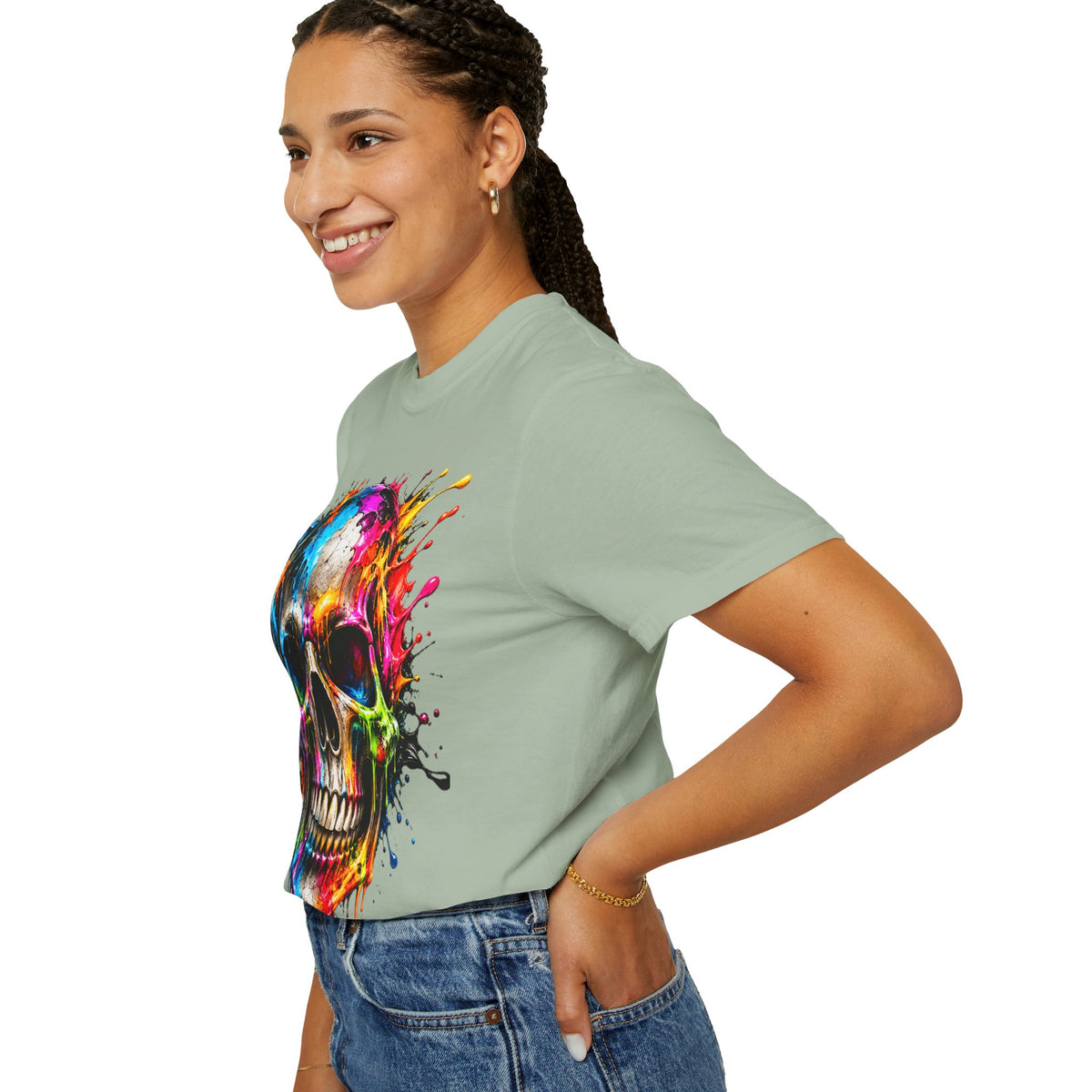 Color Splash Skull T-Shirt