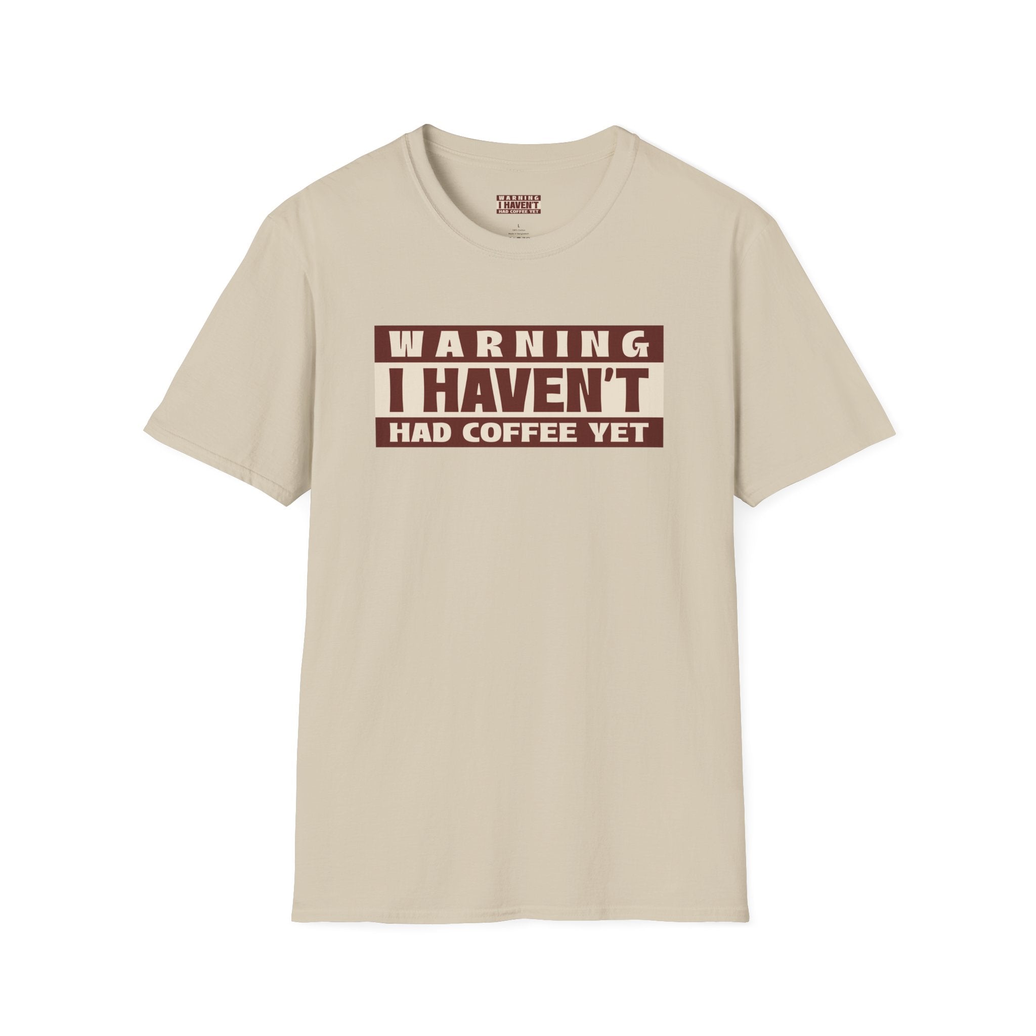 Funny Coffee Warning T-Shirt, Gift for Coffee Lovers, Casual Wear