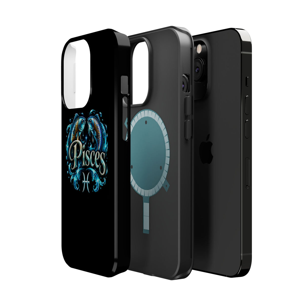 Pisces Magnetic Impact-Resistant Phone Case — Zodiac Fish Astrology Design