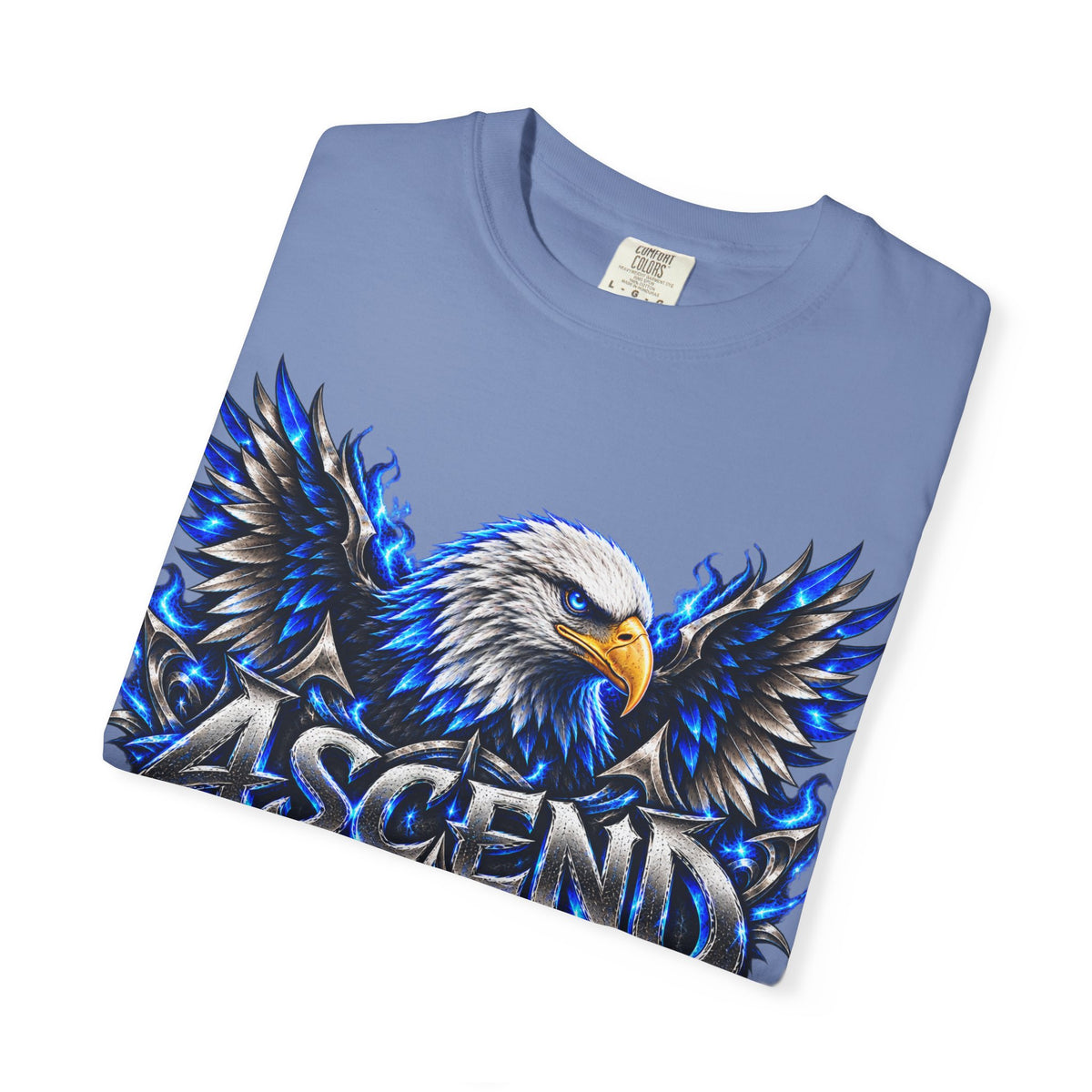 Ascend Eagle T-Shirt — Bold Blue Eagle Graphic Tee