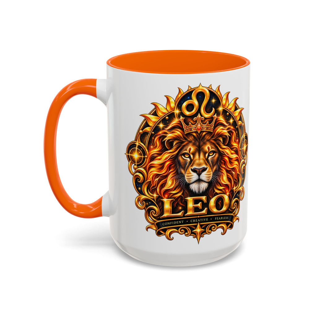 Leo Zodiac Lion Coffee Mug — Astrological Birthday Gift (11/15oz)
