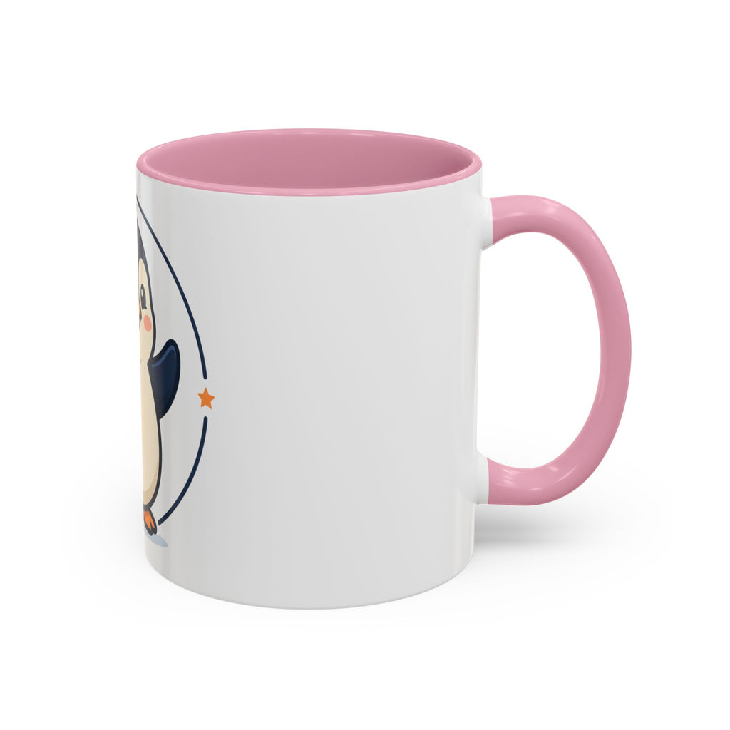 Cute Waving Penguin Mug | 11oz or 15oz Colorful Ceramic