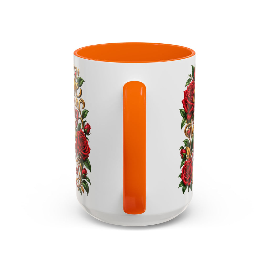 Inspirational Rose Coffee Mug — "Believe in Yourself" Motivational Tea Cup