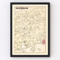 Vintage Map of Porter, Pennsylvania 1877