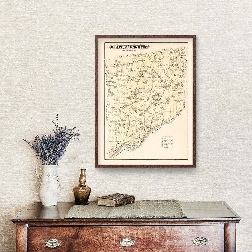 Vintage Map of Redbank, Pennsylvania 1877