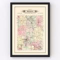 Vintage Map of Mineral Township, Washington County, Missouri 1895