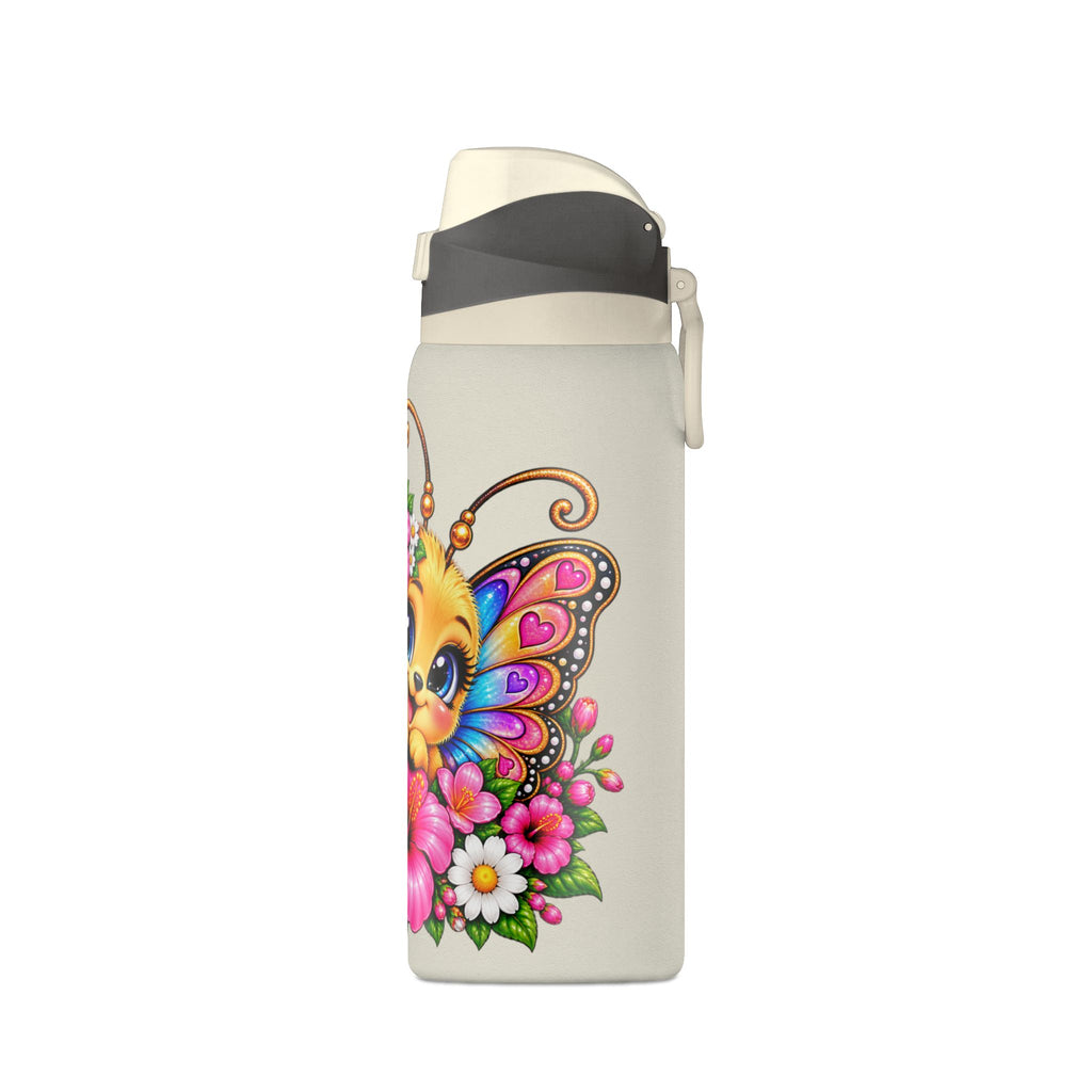 Floral Butterfly Insulated Water Bottle 32oz