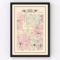 Vintage Map of Jasper Township, Jasper County, Missouri 1895