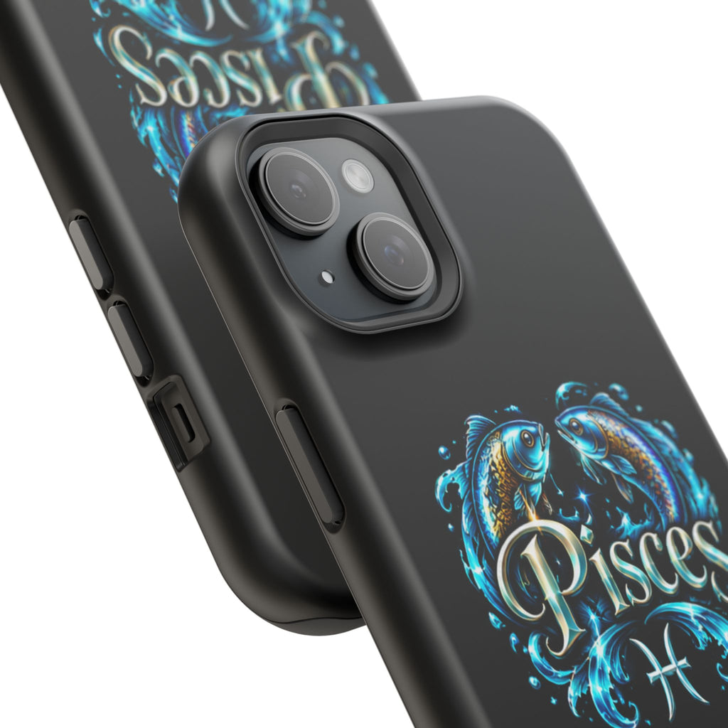 Pisces Magnetic Impact-Resistant Phone Case — Zodiac Fish Astrology Design